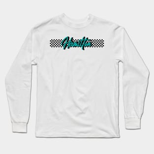 Race Flag Design 2 - Lewis Hamilton Long Sleeve T-Shirt